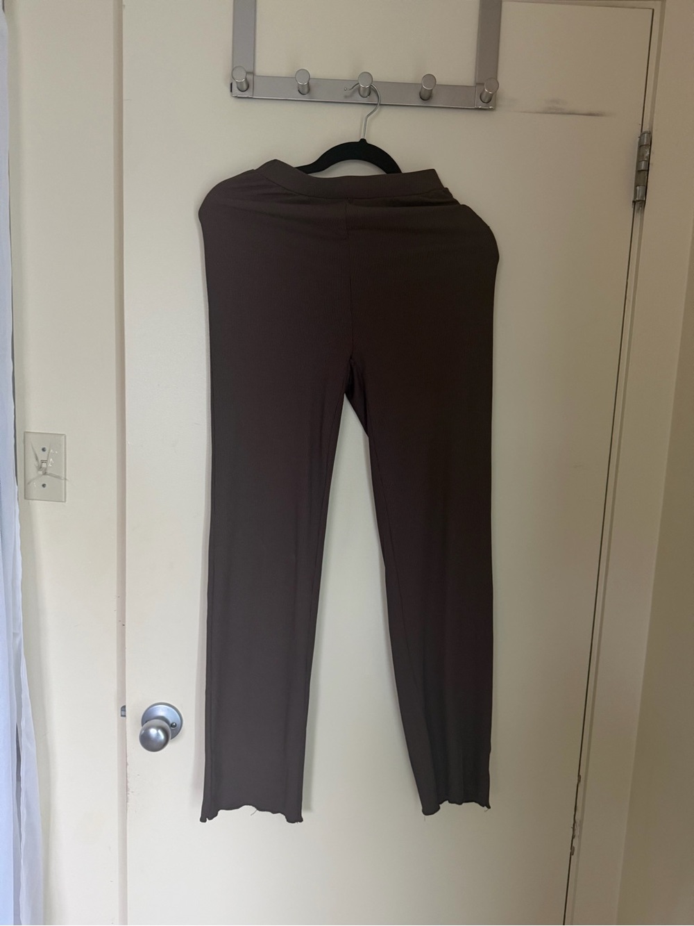 SHEIN Brown High-Rise Stretch Leggings